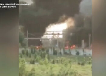 Бригада от област Лвов показа унищожаването на руско депо за боеприпаси