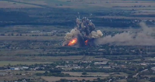 Въоръжените сили на Украйна унищожиха две кръстовища и осем склада с боеприпаси на окупатора