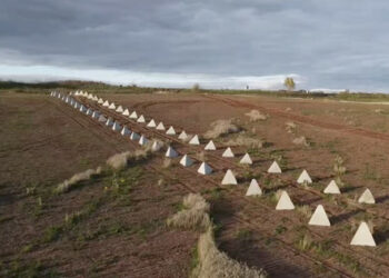 Сателитът записва укрепленията на нашествениците в района на Луганск