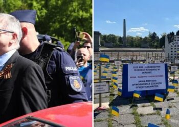 Активісти завадили послу РФ покласти квіти до радянського меморіалу у Варшаві