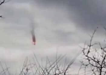 Пілот збитого російського винищувача скерував літак на окуповане луганське село (відео)