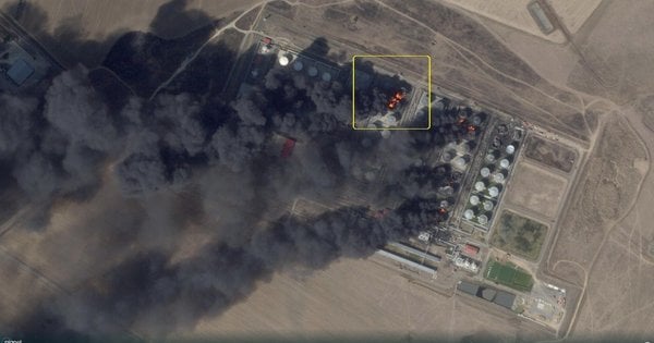 У Ростовській області Росії понад тиждень горить атакований ЗСУ нафтокомбінат