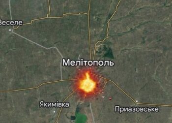 В Мелітополі партизани підірвали авто з російськими військовими