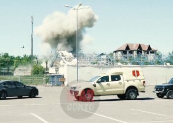 Святкування десятої річниці окупації у Донецьку зірвав приліт невідомого снаряду