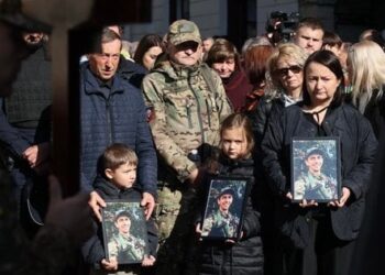 У Львові попрощались із загиблим на фронті зятем Ірини Фаріон Василем Особою (фото)