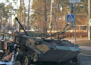 U Buchi u kijevskoj regiji, nakon žestokih borbi, podignuta je ukrajinska zastava