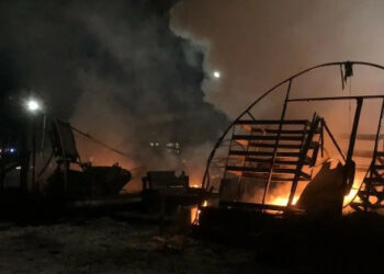 Veliki požar dogodio se na području odlagališta otpada Yavoriv