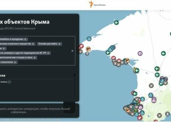 Журналісти опублікували актуальну мапу російських військових об’єктів у Криму