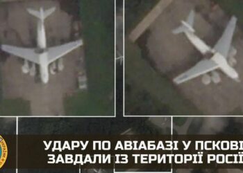 Стерненко опублікував відео знищення російського літака на аеродромі у Пскові