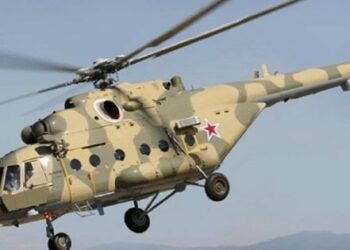 Сили оборони показали знищення російського транспортного вертольота Мі-8 з HIMARS