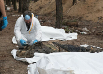 Изюм маңындағы орманда эксгумирленген денелердің 99%-ында зорлық-зомбылықпен өлім белгілері байқалады