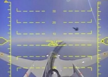 Російський винищувач намагався збити український Bayraktar над Чорним морем (відео)