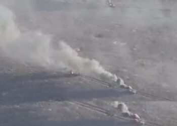 Бійці ЗСУ розгромили велику колону російської техніки на Донеччині