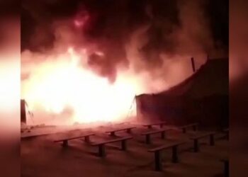 U orenburškoj oblasti Ruske Federacije izgoreo kamp za mobilisane