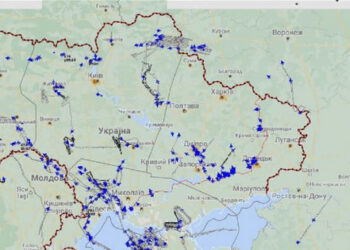 Zaluzhny je pokazal zemljevid jutranje množično obstreljevanje Ukrajine