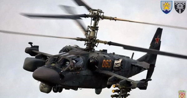 Borci 128. brigade so uničili ruski helikopter "Aligator"
