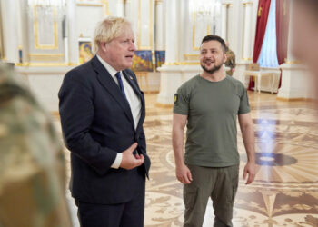 Boris Johnson je nenadoma prišel v Kyiv tretjič med vojno.