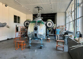 Helikopter, aretiran v Ukrajini, bo premeščen na potrebe oboroženih sil Ukrajine