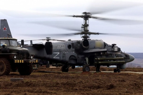 Letalstvo je sestrelilo Aligator Ka-52 in 5 ruskih dronov.
