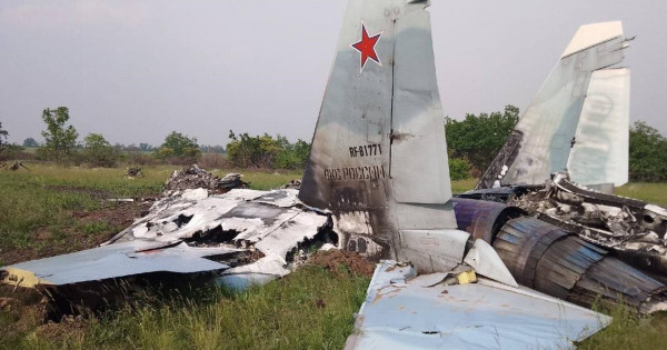 Oborožene sile Ukrajine sestrelile enega od zadnjih ruskih borcev v vrednosti 50 milijonov dolarjev
