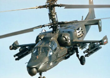 Oborožene sile Ukrajine sestrelile ruski helikopter Ka-52 "Aligator"