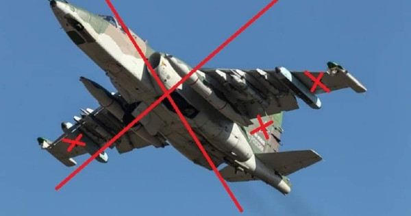 Padalec oboroženih sil Ukrajine sestrelil rusko napadalno letalo Su-25 iz MANPADS "Igla"