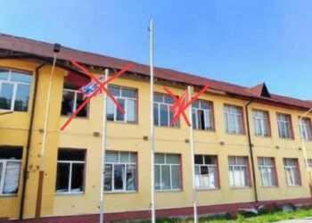 Rusi so v Kreminni v regiji Luhansk izoblikli bolnišnice in šole (fotografije)
