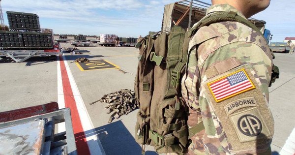Tovor je prispel v Ukrajino z dodatno vojaško pomočjo Združenih držav Amerike