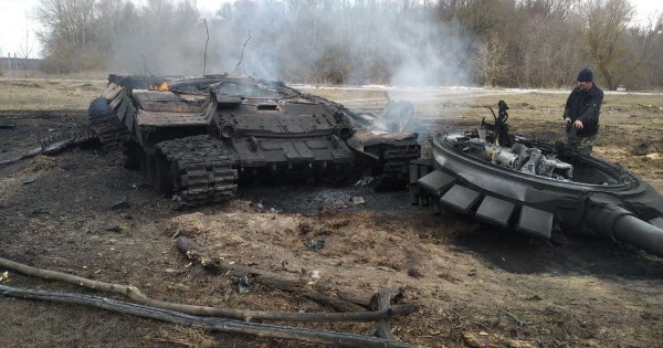 V bitki pri Kijevu je bilo iz ukrajinskega ATGM uničenih šest sovražnih tankov