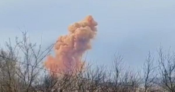 V regiji Luhansk je ruska vojska spet razstrelila tank z dušikovo kislino