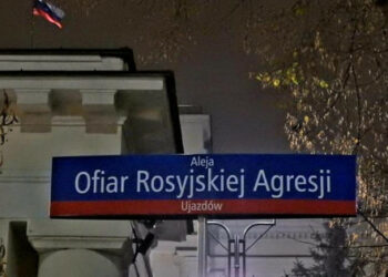 Blizu ruskega veleposlaništva v Varšavi je bila odprta Ulica žrtev ruske agresije