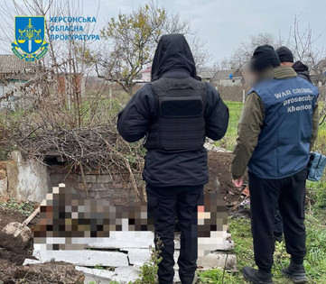 Trupla mučenih civilistov so bila najdena na osvobojenem ozemlju regije Kherson