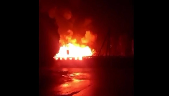 Krimski partizani zahtevali vpletenost v požig ruske vojaške baze