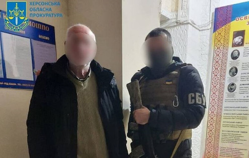 Upokojenec, ki je pomagal ustvariti "podružnico" FSB, je bil pridržan v Khersonu