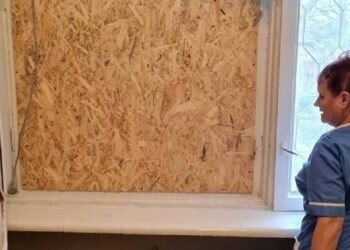 Rusi obstrelili otroško bolnišnico v Khersonu na novo leto: foto