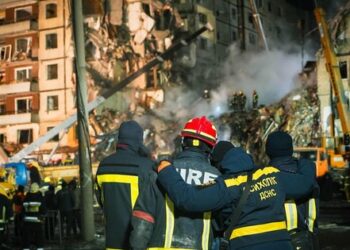 SBU imenuje rusko vojsko, vpleteno v napad na visoko stavbo v Dniproju