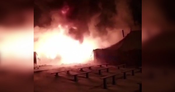 V Orenburgu v Ruski federaciji je tabor za mobilizirane zgorele