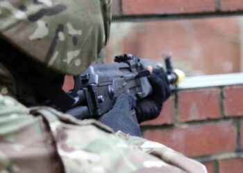 Generalštab je pokazal fotografije vaj ukrajinske vojske v Veliki Britaniji