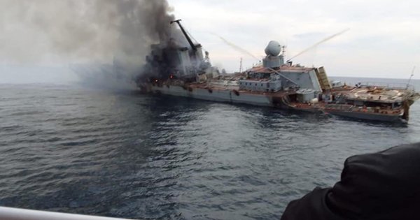 Oborožene sile Ukrajine so povedale podrobnosti o poplavah ruske križarke "Moskva"