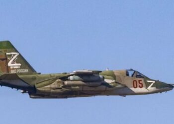 Ukrajinska vojska sestrelila rusko napadalno letalo Su-25 v bližini Avdiivke