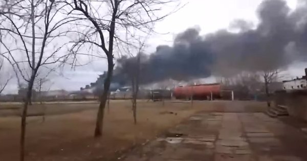 V okupiranem Berdyansku se je zažgala bolnišnica ruskih vojakov.