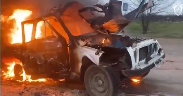 У Новій Каховці підірвали автомобіль командира окупаційної поліції