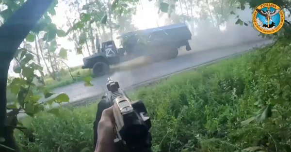 ГУР показало відео засідки на росіян від чеченських бійців батальйону Дудаєва