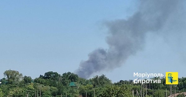 До приїзду Пушиліна маріупольські партизани підпалили базу росіян поблизу «Азовсталі»