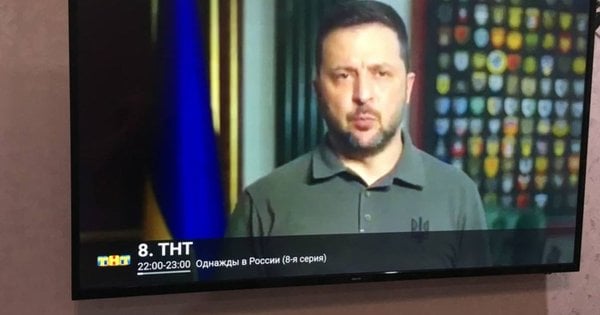 ГУР показало звернення Зеленського на російських телеканалах у Криму