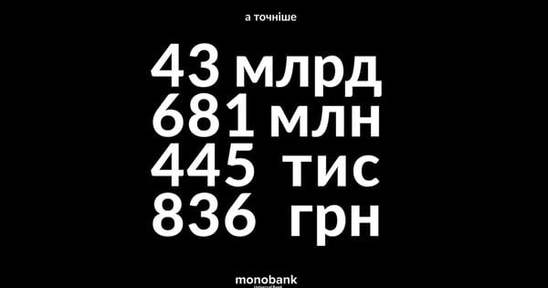 Від початку повномасштабної війни українці задонатили на «банки» 1 млрд євро. Цифра дня