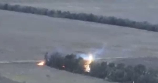 Дрон ЗСУ випалив термітом лісосмугу у Запоріжжі. Відео дня