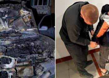 Двоє вінничан на замовлення російських спецслужб підпалили військове авто у Хмельницькому