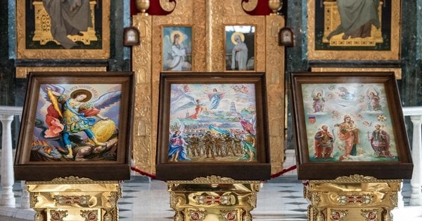 Архистратиг Михаїл та геральдика бригад: в Україні відновили традицію військової ікони