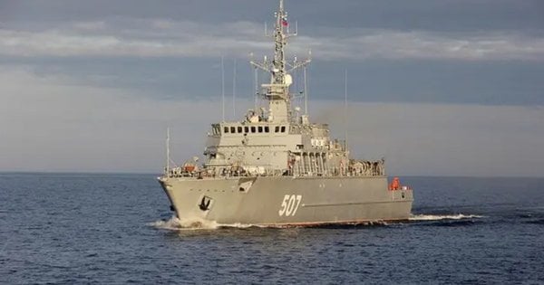 ГУР вивело з ладу російський тральщик «Алєксандр Обухов»